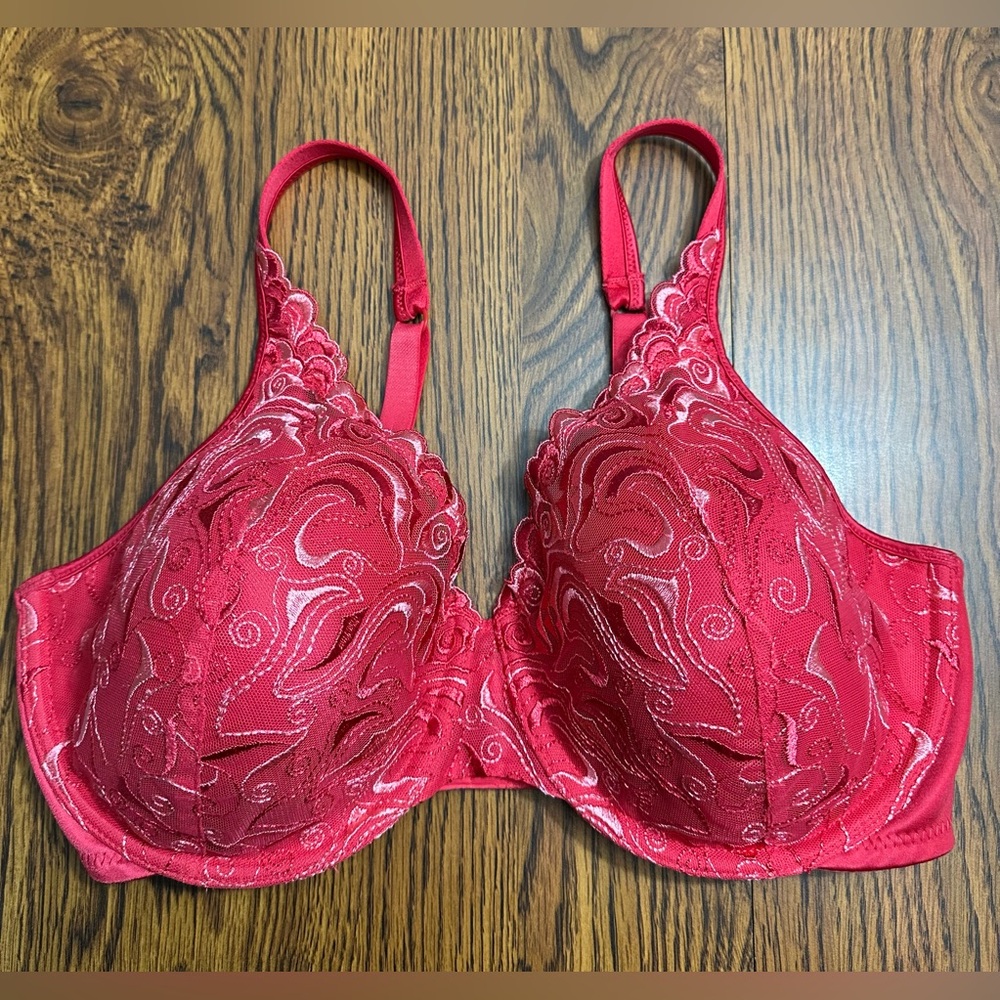 Playtex Red Underwire Bra Size 38D